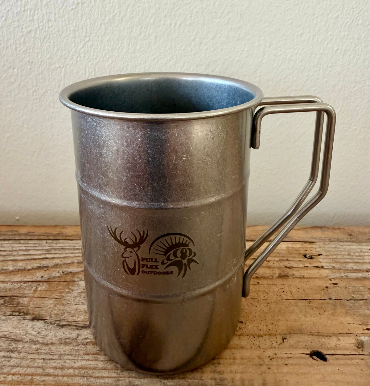 FULL FLEX SIPPIN 12oz Vintage Stainless Steel Cup with Wired Handle